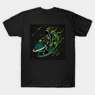 Space surfer astronaut T-Shirt